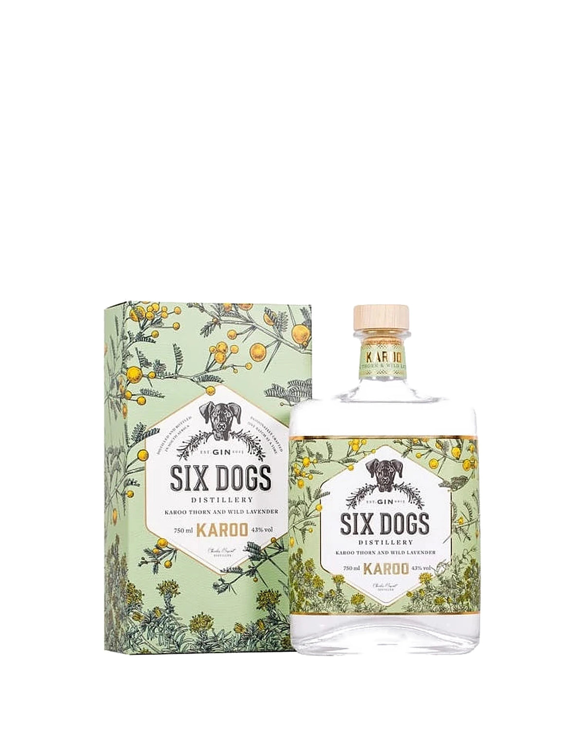 Six Dogs Karoo Gin 700ml 43%