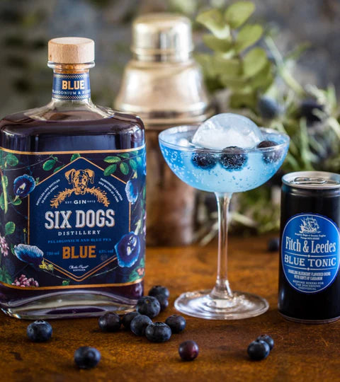 Six Dogs Blue Gin 700ml 43%