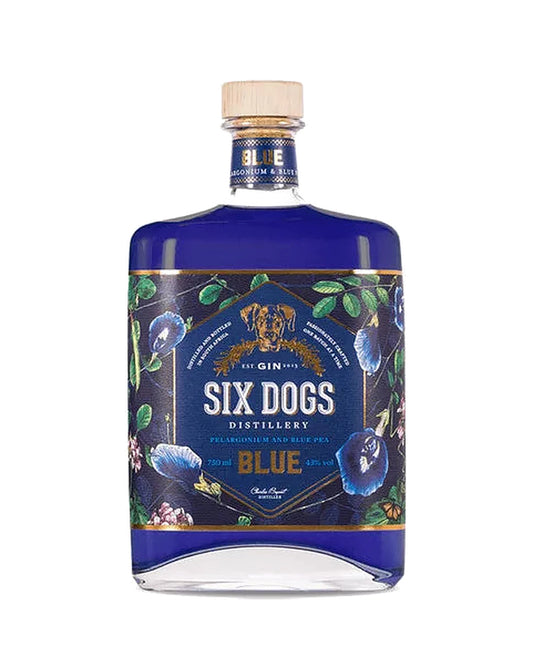 Six Dogs Blue Gin 700ml 43%