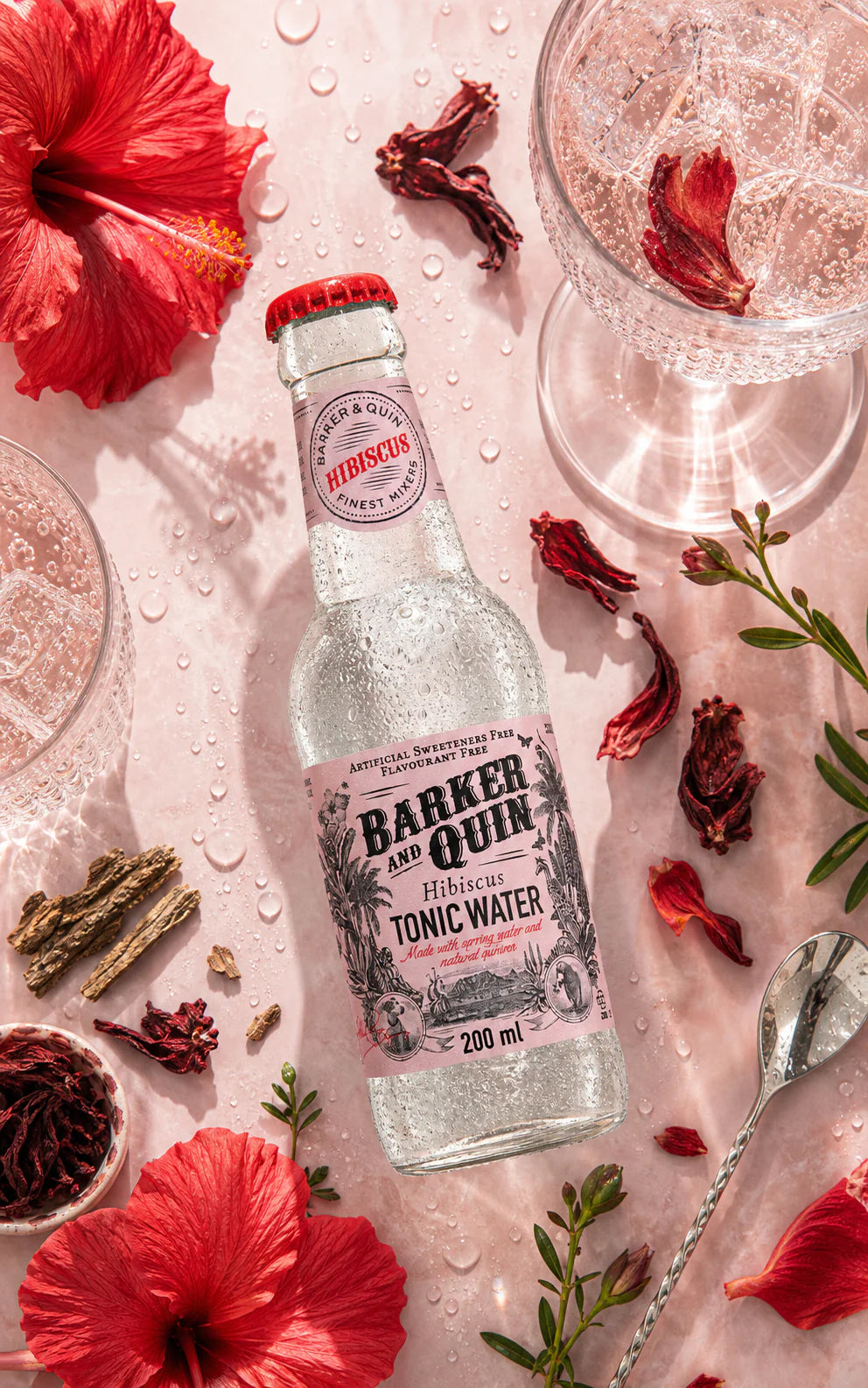 Barker & Quin Hibiscus Tonic, 200ml DRS