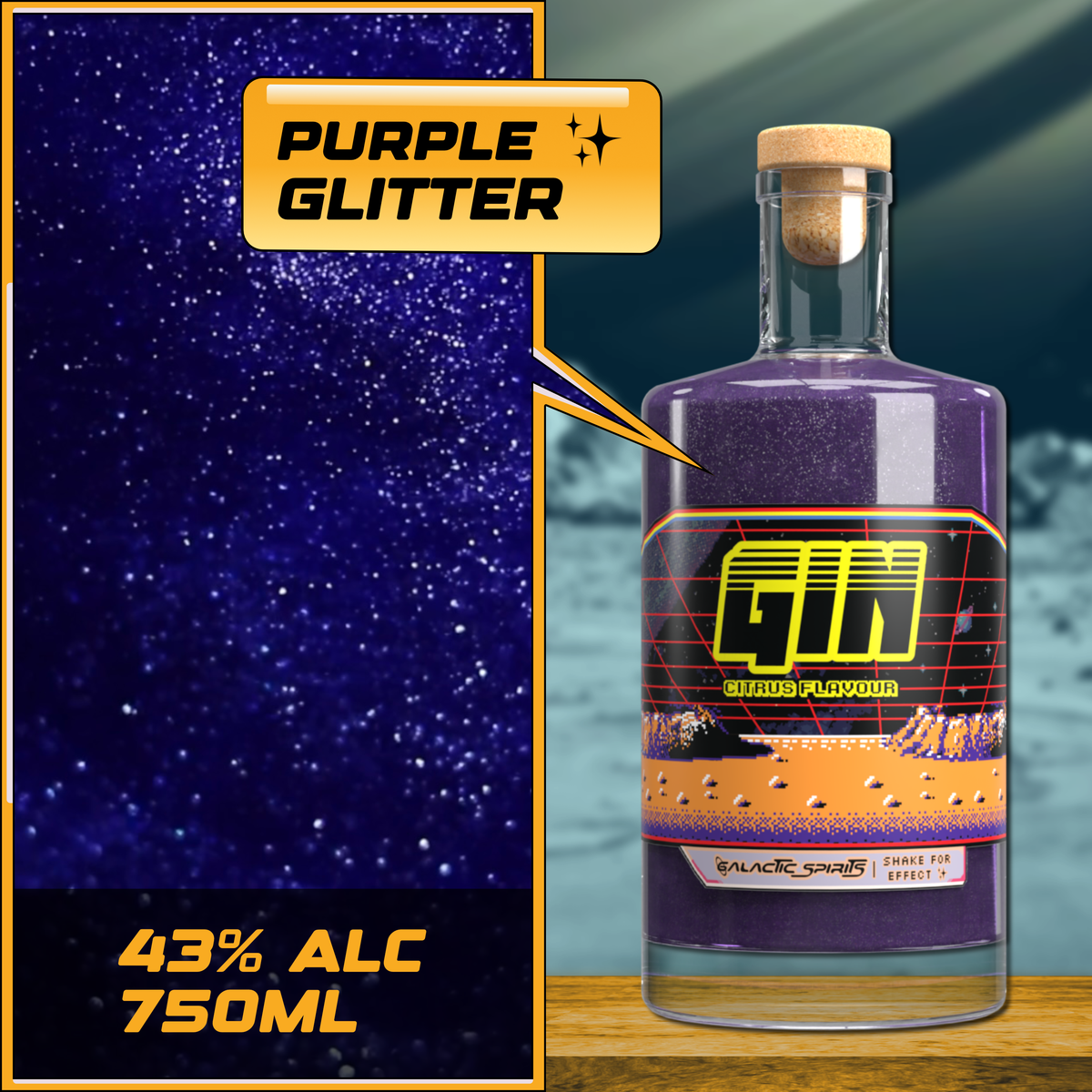 Galactic Spirits Premium Gin 43% 750ml