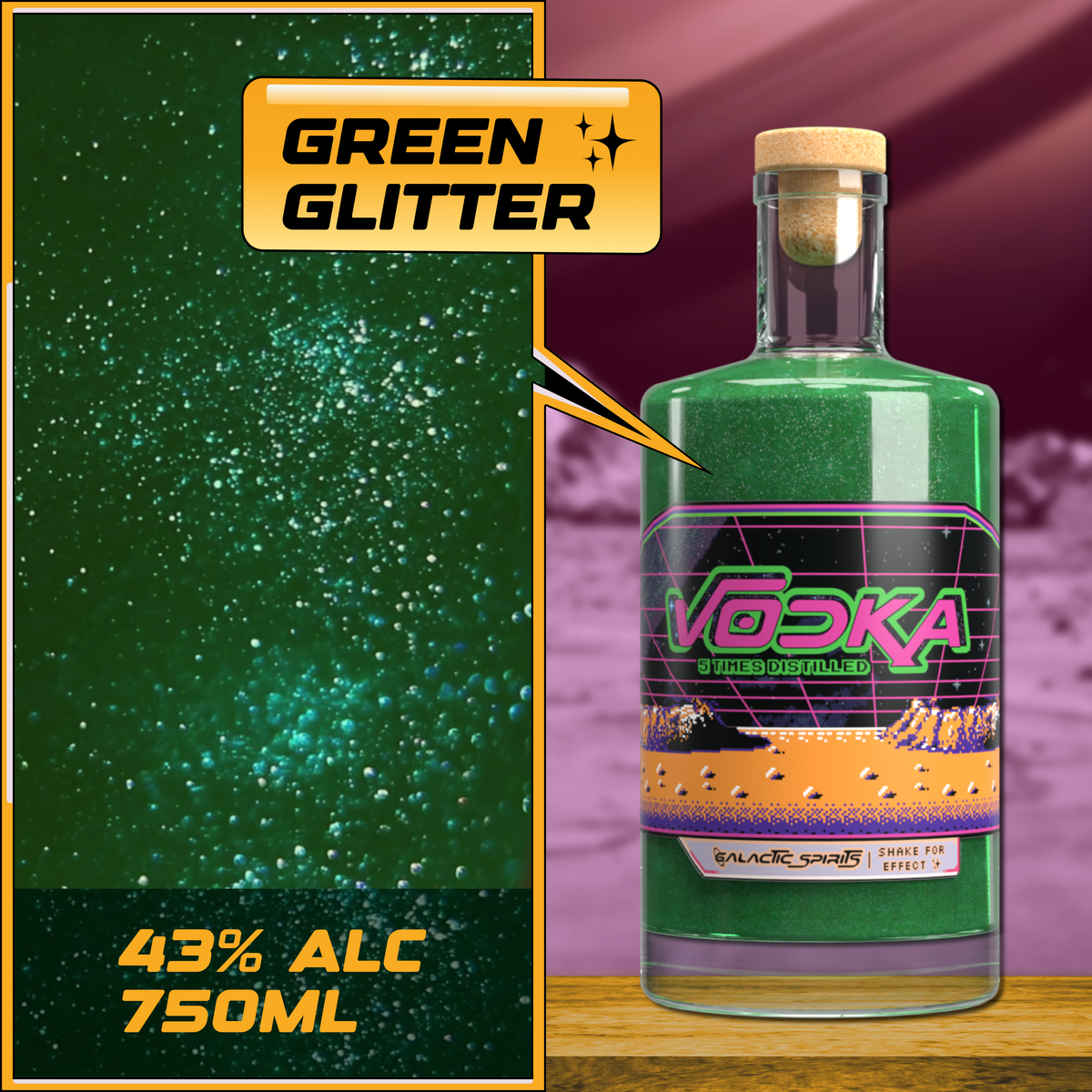 Galactic Spirits Premium Vodka 43% 750ml