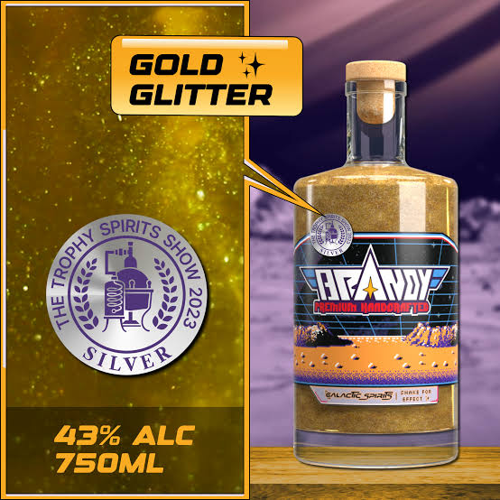 Galactic Spirits Premium Glitter Brandy 43% 750ml